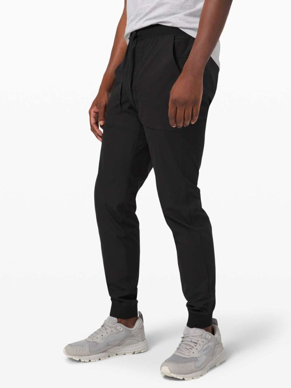 Lululemon ABC Black Jogger Pants Large Drawstring Athletic Lounge Travel